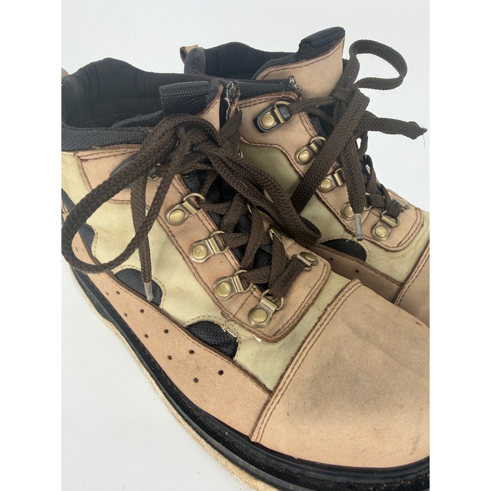 Redington Tackle Co Mens Wading Boots Tan Olive Felt Sole Fly Fishing Shoes